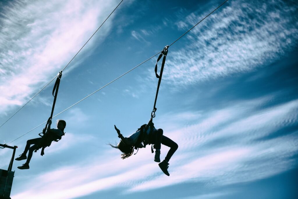 The Slotzilla Zip Line is one of the unique things in Las Vegas besides gamble that gets heart racing!