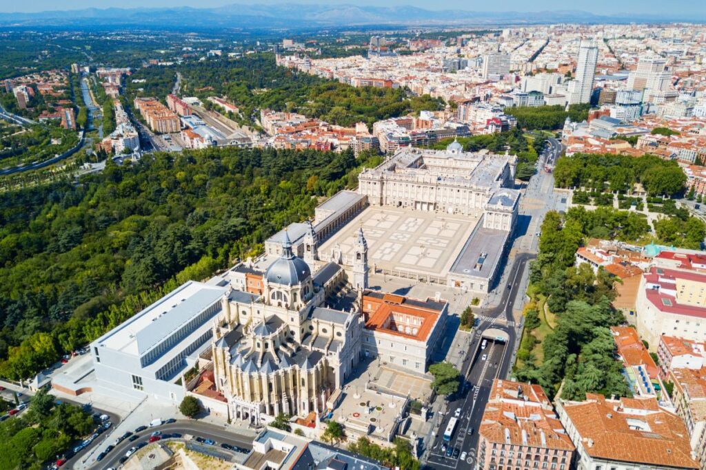 A bird's eye view of Madrid