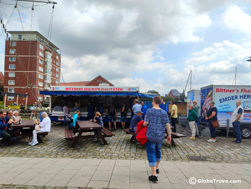 One of the top things to do in Emden is to eat some fried fish.