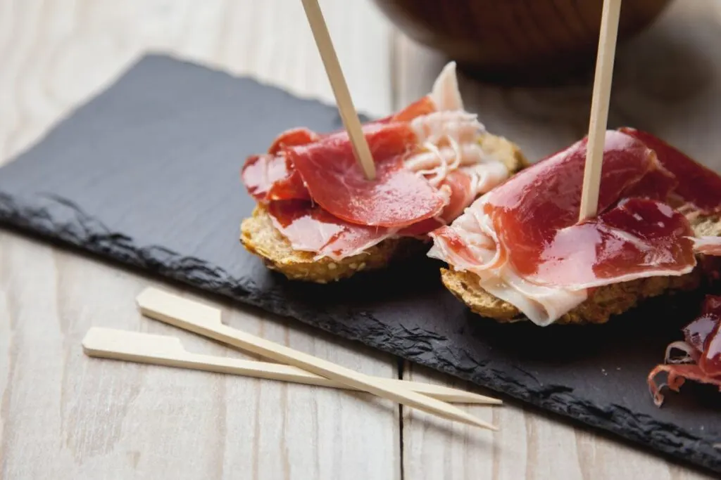 Jamón Ibérico on little toasties is one of the most sought after tapas in Andalucia.