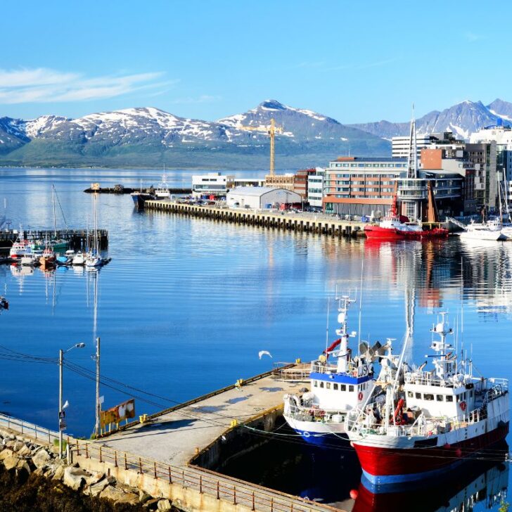 The beautiful bay where you can head out on a cruise which is without doubt one of the Summer activities in Norway