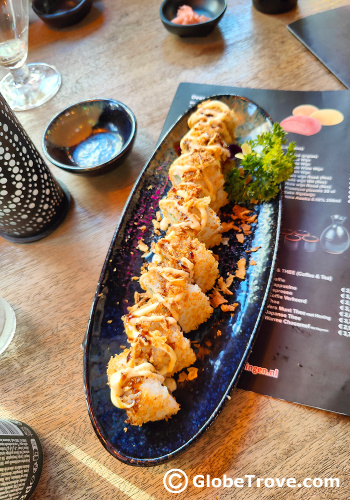 Delicious sushi rolls from Watami which is one of the Japanese restaurants in Groningen.