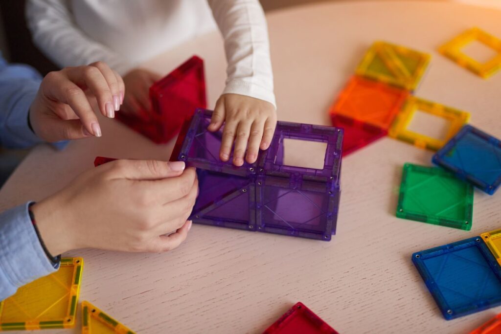 Magnetic tiles are one of the most popular magnetic travel games.