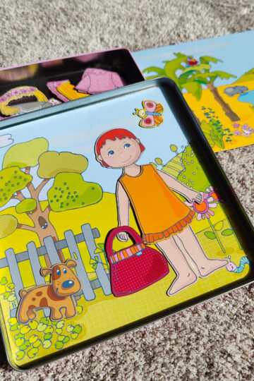 6 Cool Magnetic Travel Games For Kids 16 One of the popular magnetic travel games set up to play