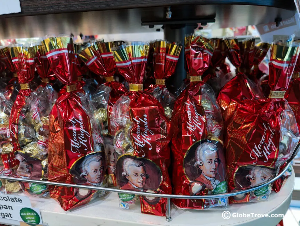 Mozartkugels are a delicious souvenirs from Vienna