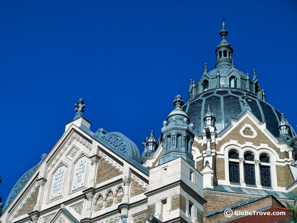 The gorgeous domes of the New Synagogue in Szeged Hungary is a sight to behold.