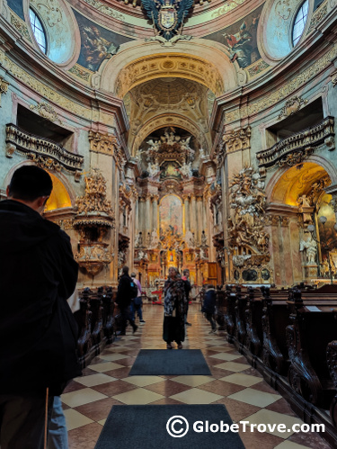 St Peter's church is one of my favorite free things to do in Vienna.