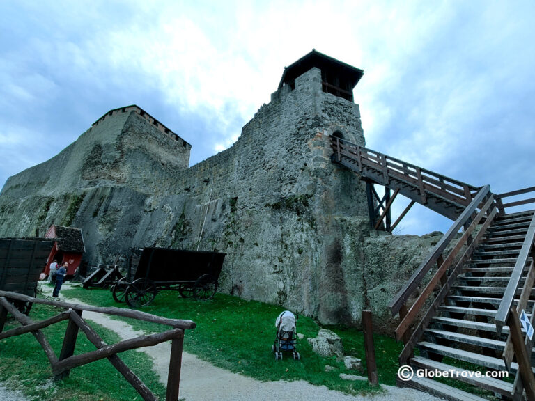 Visegrad castle on a gloomy day