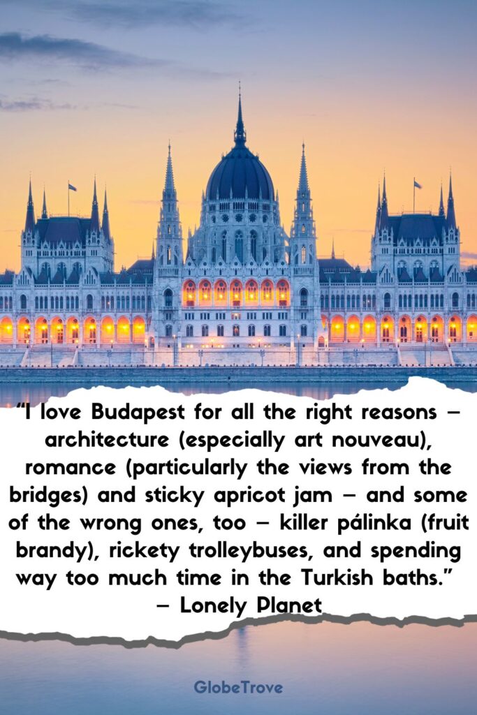 Long Budapest quotes and captions by Lonely planet
