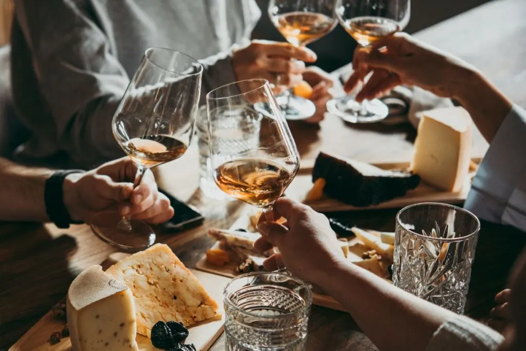 Wine, cheese and charcuterie tasting is one of the epic food tours in Budapest. 