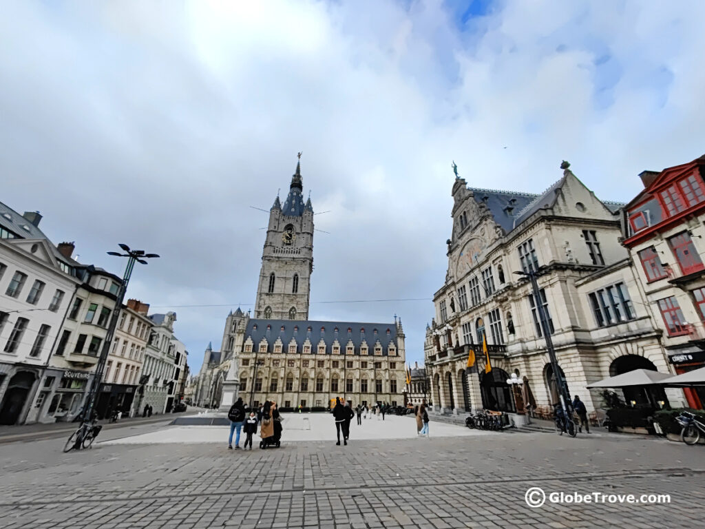 The Ghent belfry and the cute buildings