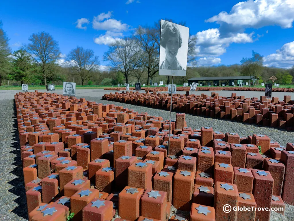 The 102,000 red stones in Westerbork that serves as a reminder of the lives that passed through the camp.