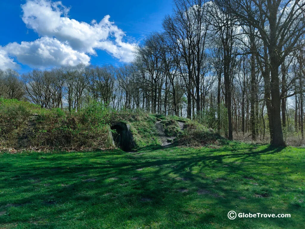 The potato cellar which looks like a bunker in Westerbork transit camp.