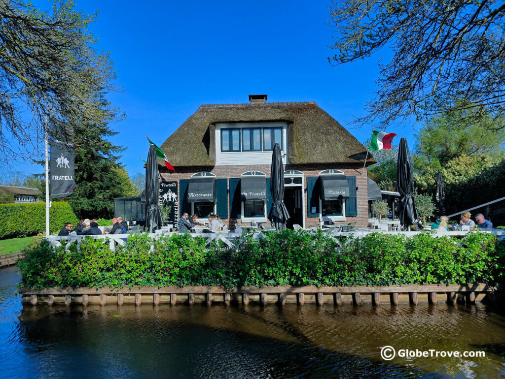 Indulging in food at one of the restaurants is definitely one of the activities in Giethoorn that you should enjoy.