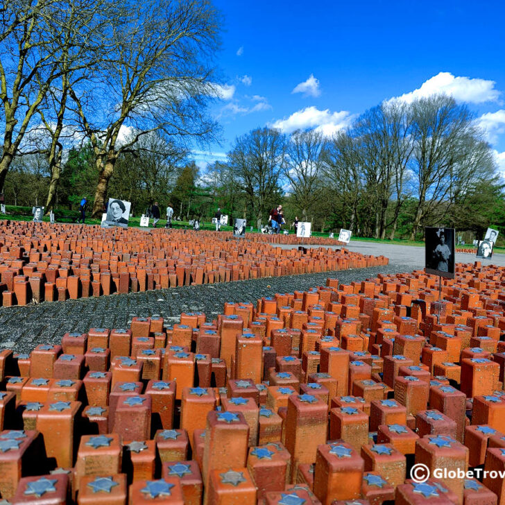 The red stones at the Westerbork transit camp.