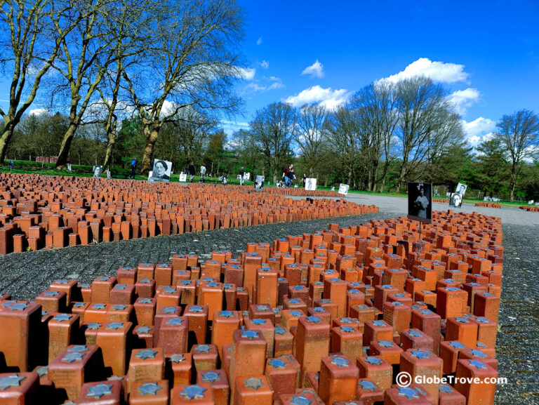 The red stones at the Westerbork transit camp.