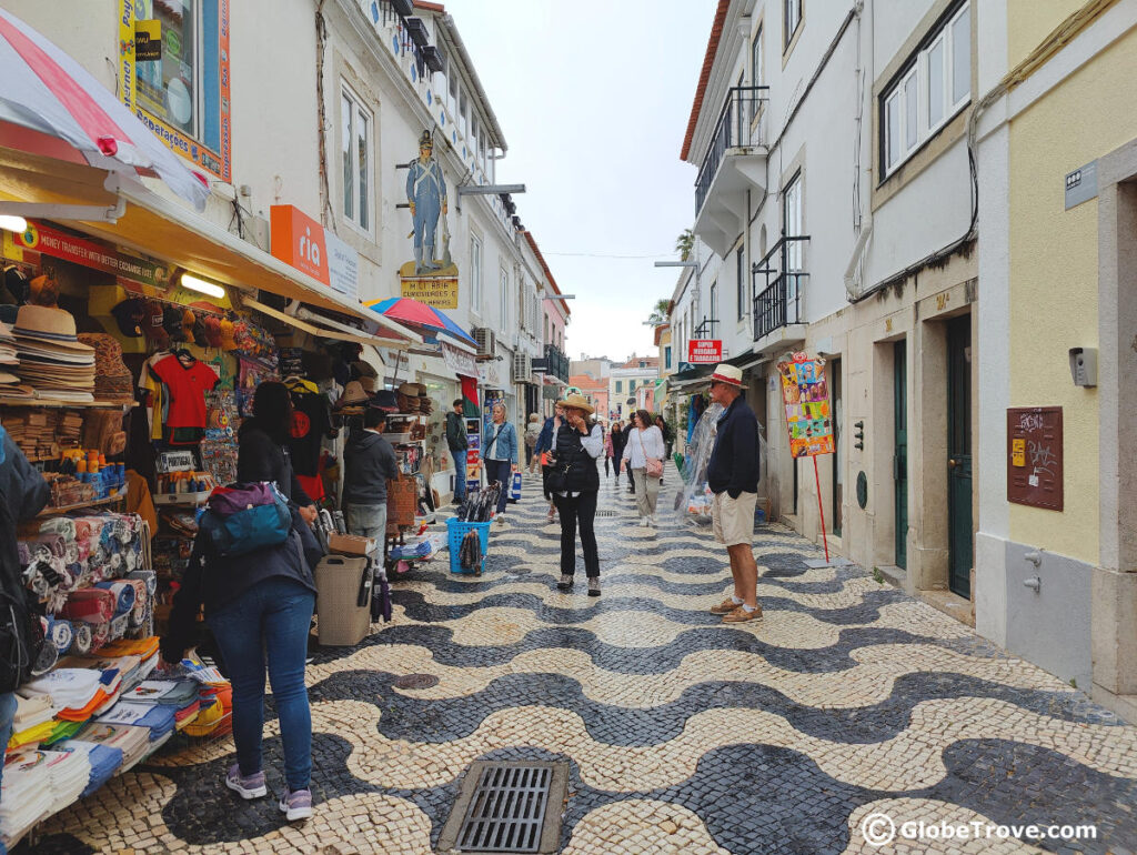 The city center of Cascais is very walkable.