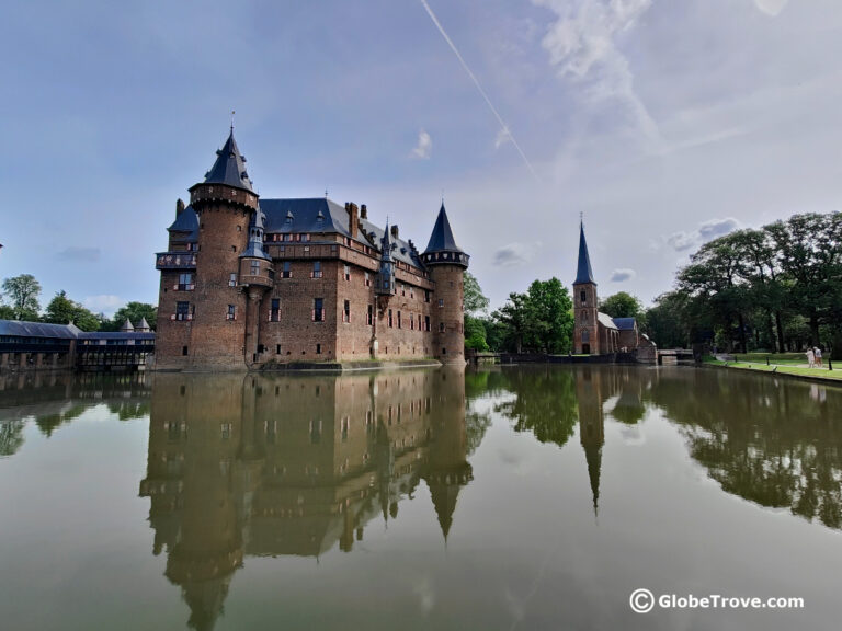 Castle de Haar with its reflection in the water