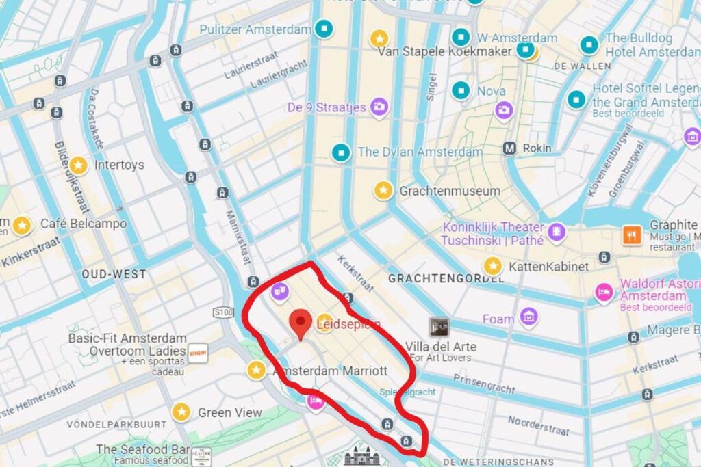 Map of Leidseplein