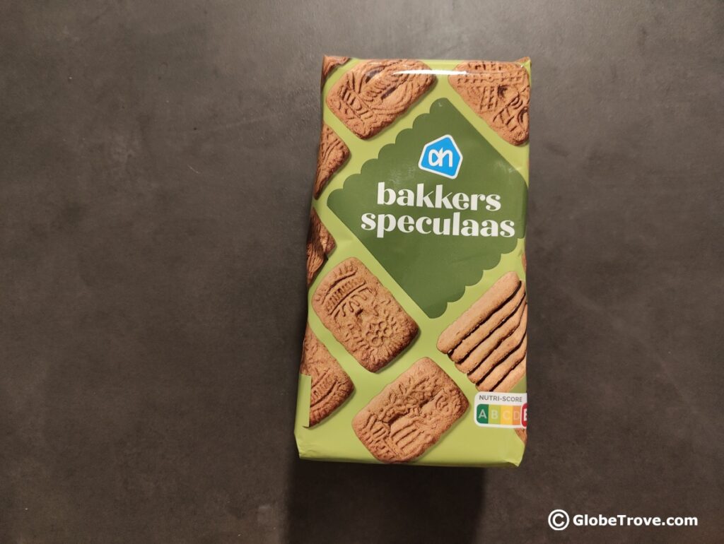 Speculaas biscuits are one of the popular food in the Netherlands and are found in all grocery shops