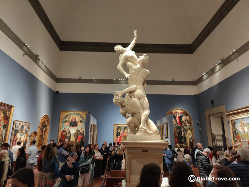 Is Florence Worth Visiting - Weigh The Pros & Cons Yourself! 4 Is Florence worth visiting for the museums? This picture inside the Galleria dell'accademia will tell you the answer.