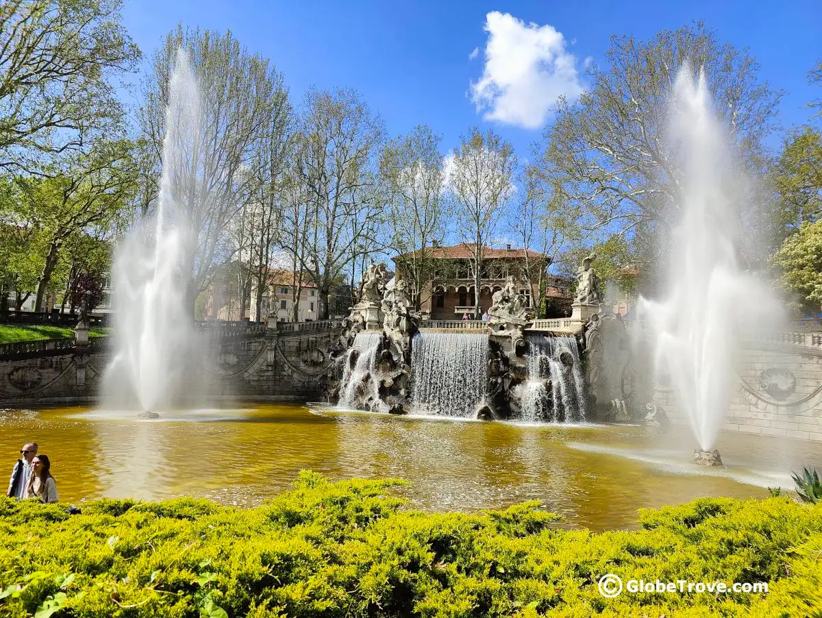 The gorgeous fountain in Turin