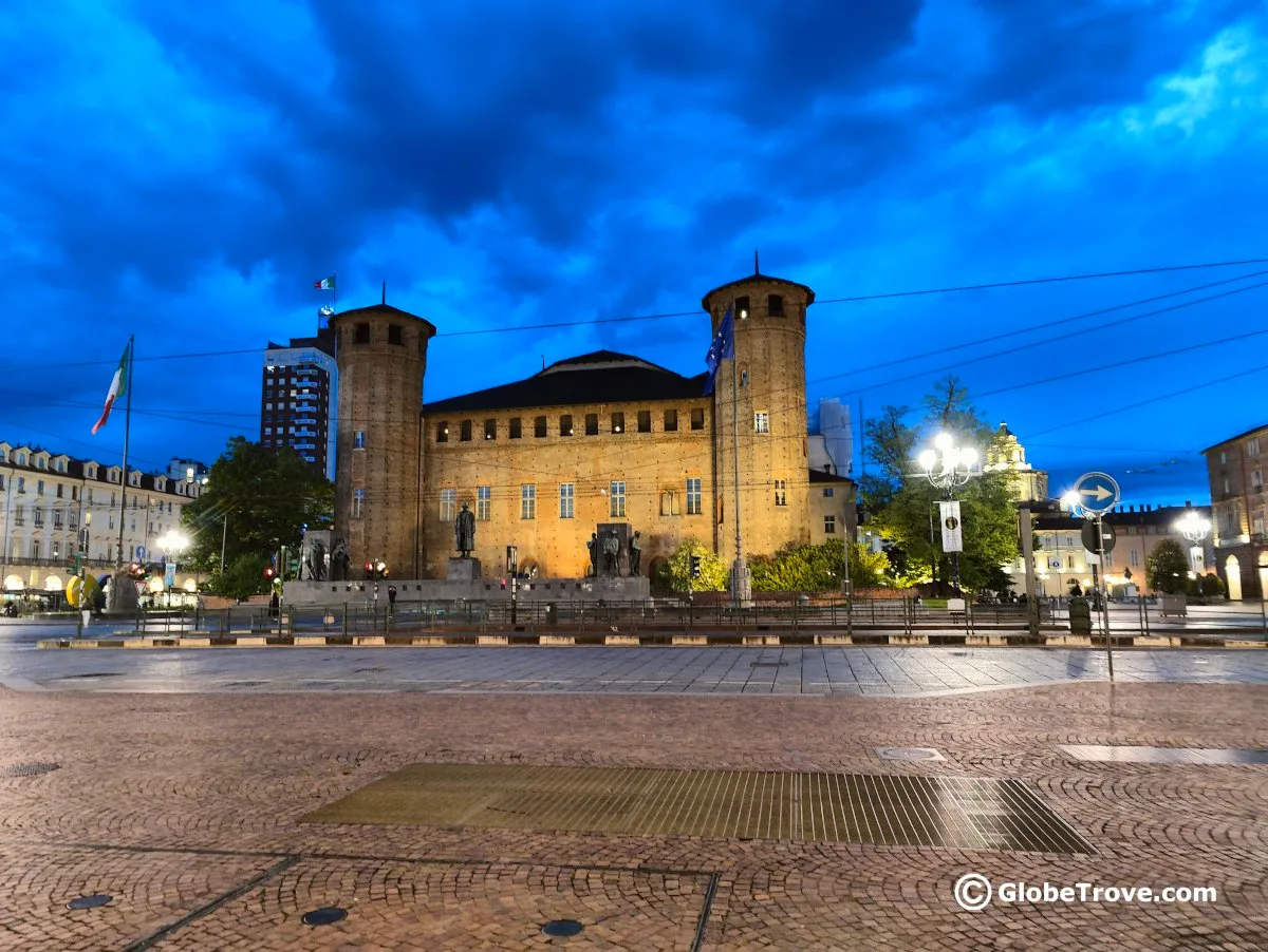 One of the many plazas in Turin