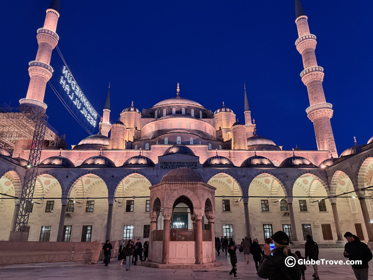 Basilica Cistern Tickets: Day vs Night Prices (and How to Avoid Overpaying) 4 The Blue mosque illuminated in the night