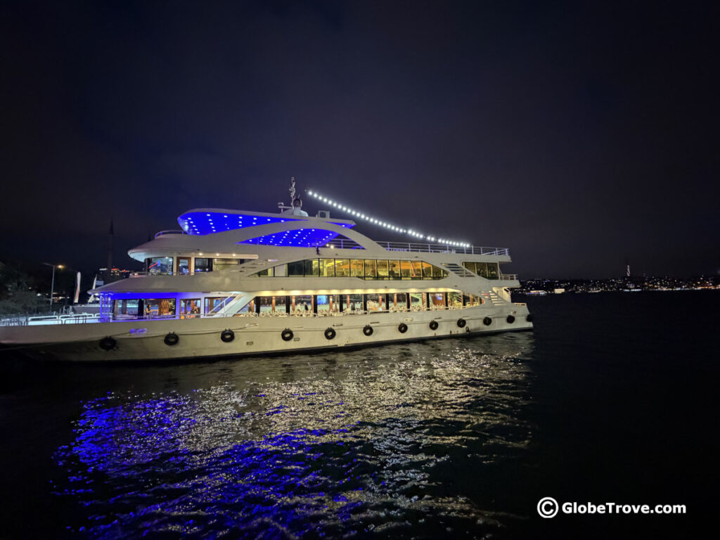 Dinner cruise along the Bosphorous river