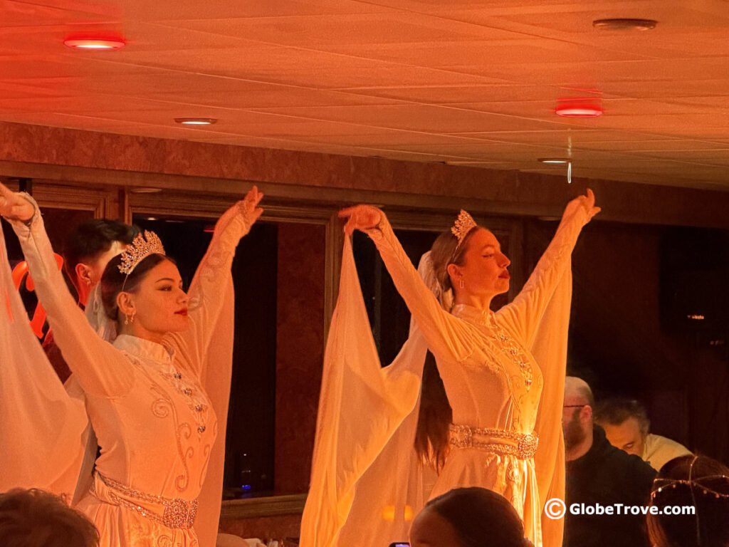 Entertainment on the Bosphorous dinner cruise in Istanbul