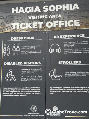 Hagia Sophia tickets and rules