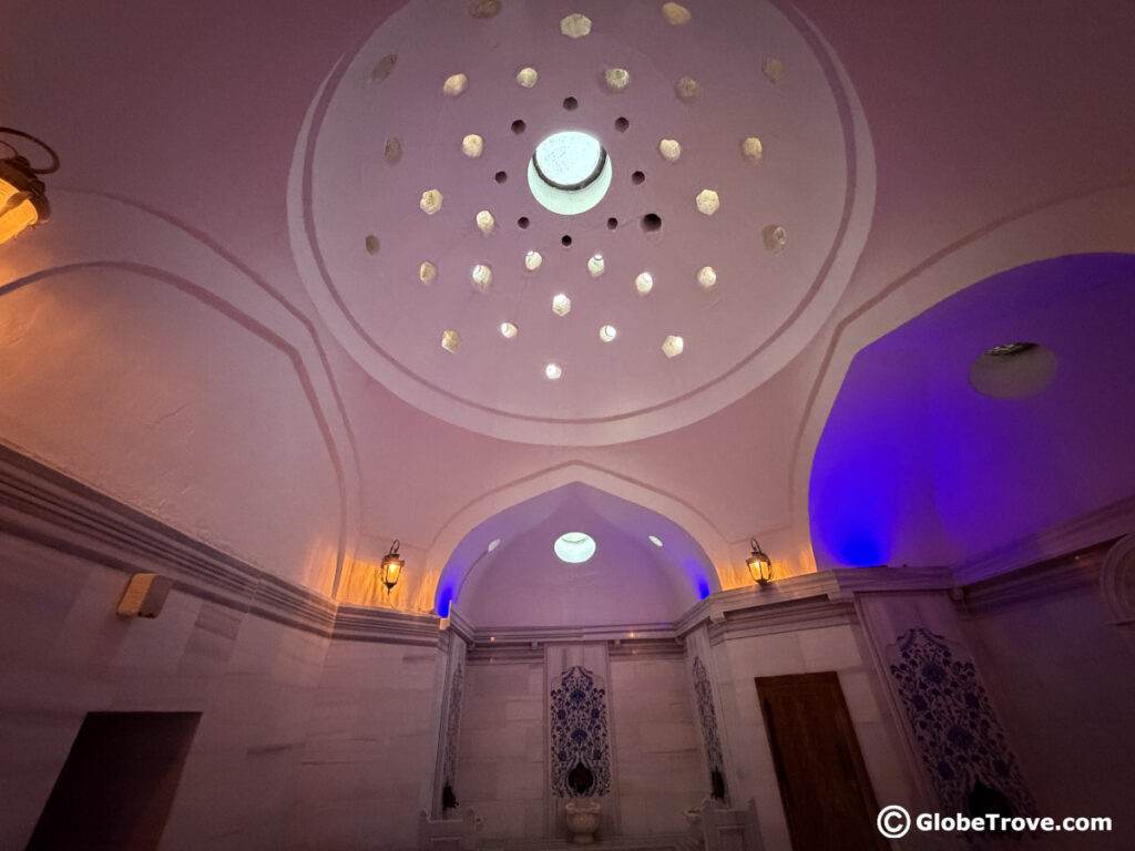 The interior of Aga Hamami in Istanbul