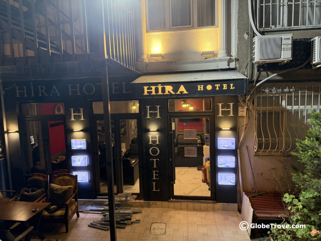 Hira Hotel was the budget hotel that we picked when we stayed in Istanbul