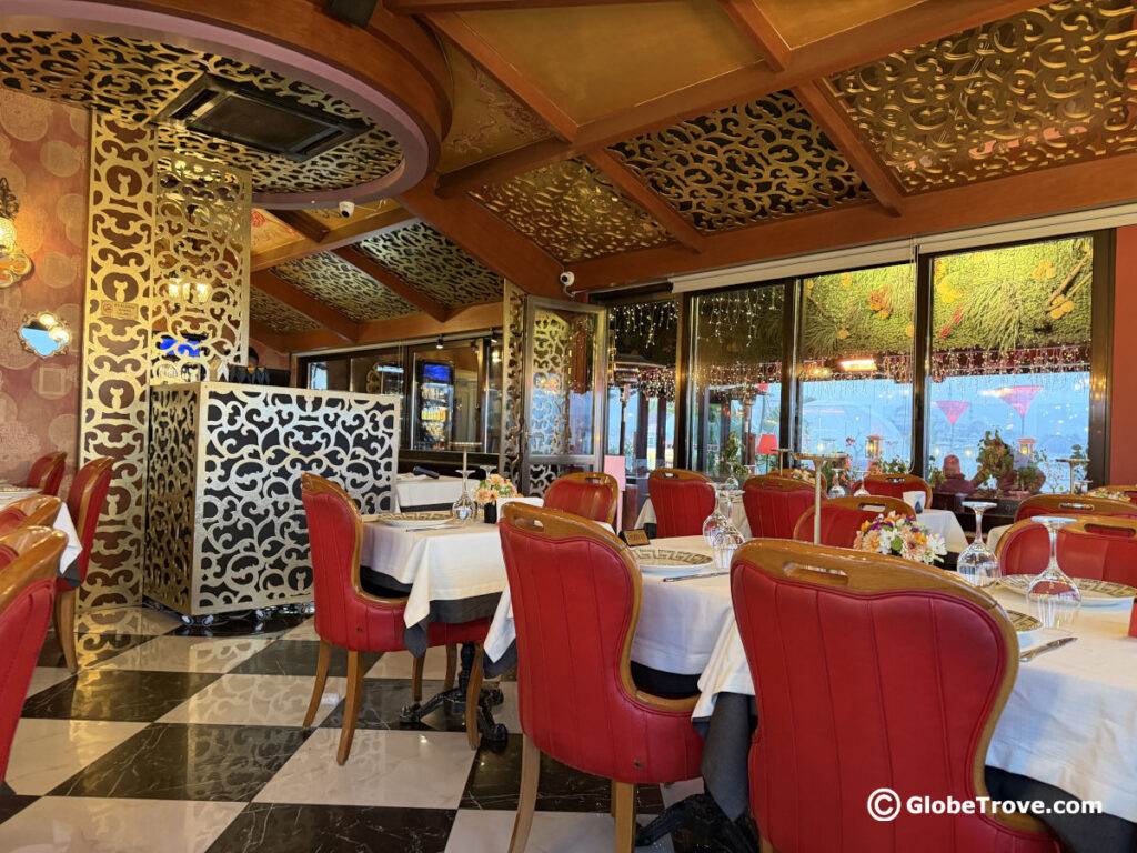 Seres hotel has a nice roof top restaurant that has an incredible view.