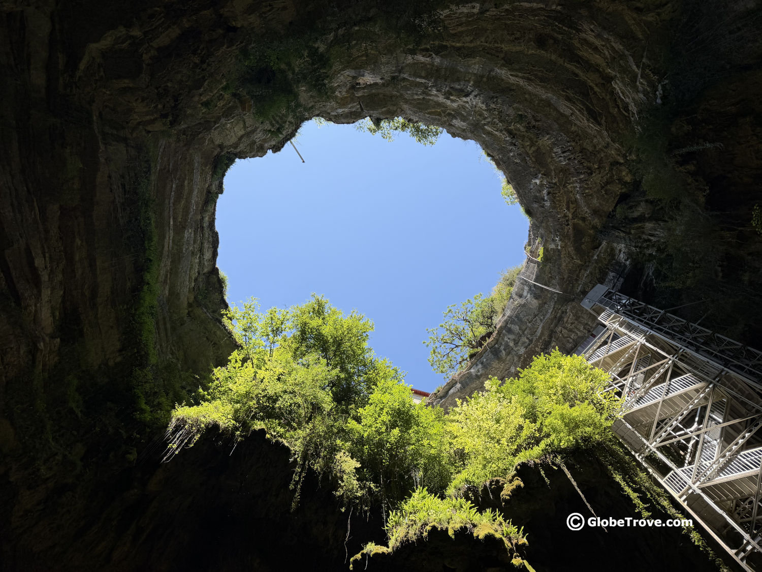 Gouffre de Padirac - Visiting The Padirac Chasm 3 Down the steps through the Padirac well